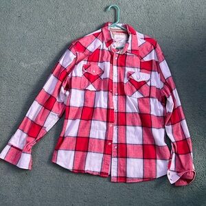 Red and white flannel